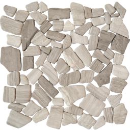 Marmo Pebbles - Porcelain  12x 12
