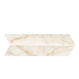 Roma Chevron - Porcelain Calacatta Matte 3x 18